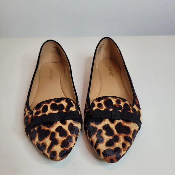 Nine West Saxiphone Pony Ballet Flats Leather Shoe Size Womens 6 - Picture 4 of 11